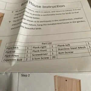 Natural Wood Bird House