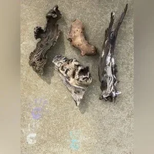 Natural Wood Decorum(4 Pieces)-Crafting Outdoors Live Pets Aquarium/Terrarium