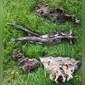 Natural Wood Decorum(4 Pieces)-Crafting Outdoors Live Pets Aquarium/Terrarium