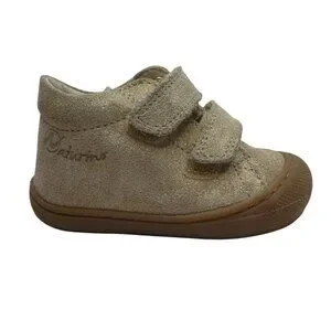Naturino Cocoon VL First Step Shoes Gold Shimmer Leather Baby 6-12 Months