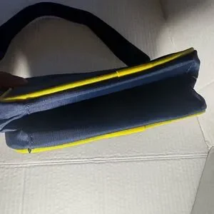 Nautica Unisex Navy And Yellow Messenger Bag
