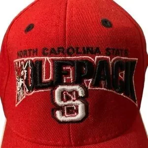 NC State University Wolfpack Cap Red & Black Official Licensed Adjustable