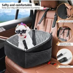 Neezukar Dog Car Seat For Small Pets Detachable Washable Dog Booster Seat NEW