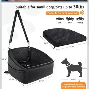 Neezukar Dog/pet Quilted Washable Car Seat NEW