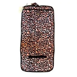 Neiman Marcus Hanging Valet Travel Toiletry Cosmetic Bag Pink Cheetah Print