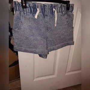 Neiman Marcus Light Blue Jean Shorts