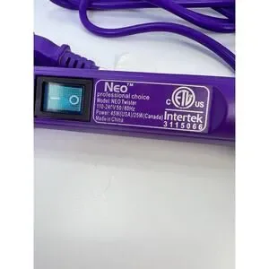 NEO Twister Curling Wand In Purple 311506 Preowned EUC