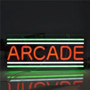 Neon Sign Arcade LED Game Zone Room Bar Man Cave Bedroom Art Gaming Wall Artwork