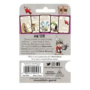 New 2 /$18 2 Packs Munchkin Curses Card Game
