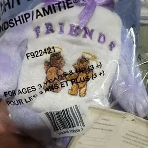 New 2004 Holy Bears Amity The Friendship Bear Beanie Plush Christian Bible Bear