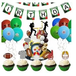 New 21 PCS Football Cake Topper Football Players