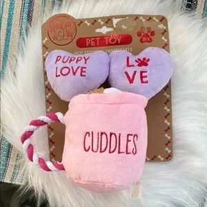 New 3 pack Pink and Purple Pet Toy Set