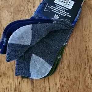 New 3 Pair Beverly Hills Polo Club Low Cut Socks Blue Camo Green Camouflage Kids