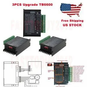 NEW 3pcs TB6600 Stepper Motor Driver Controller 32 Segments Micro-step