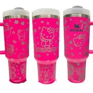 New 40oz Stanley with Hello Kitty Engraved