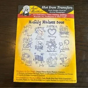 New 4pc Embroidery Stitching Quilting Pattern Set Vintage Arts And Crafts