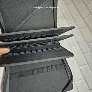 NEW 70 Slot Marker Organizer 3 Hole Binder/ Arts And Craft/ Brush Holder/ Makeup