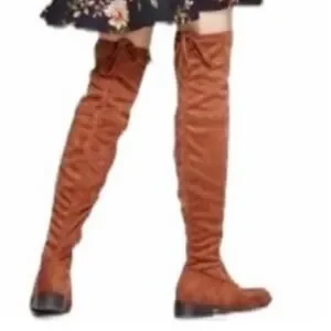 NEW A New Day Sidney Tall Cognac Suede Over Knee Fall Boots 9.5 Equestrian Brown