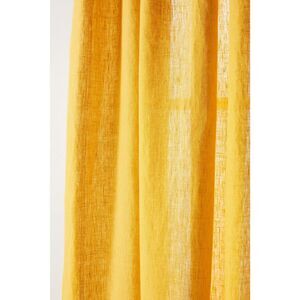 New Anthropologie Stitched Linen Curtain Panel 127x274cm