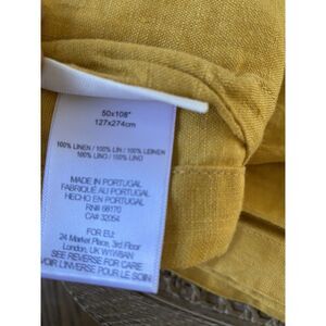 New Anthropologie Stitched Linen Curtain Panel 127x274cm