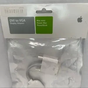 New Apple DVI To VGA Display Adapter Cable M8754G/A Genuine New In Package White