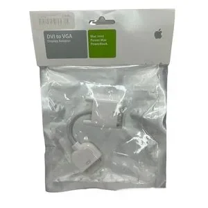 New Apple DVI to VGA Display Adapter Cable M8754G/A Genuine New in Package White