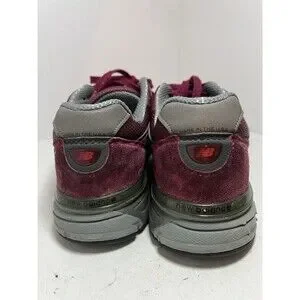 New Balance Shoes Mens 7.5 990v4 Burgundy Grey Sneakers Made In USA M990BU4