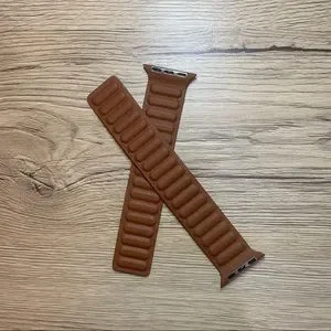 NEW[BAND] Brown Leather Magnetic For Apple …