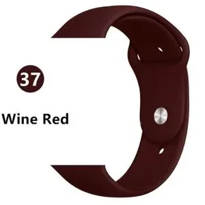 NEW[BAND] WineRed Sport Silicone For Apple Watch