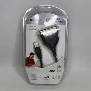 NEW BELKIN 2005 USB to Parallel Printer Adapter Cable NIP Sealed