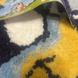 New Bluey Heart Shaped Blue Shag Bath Rug Bath Mat 27" X 27" With Tag