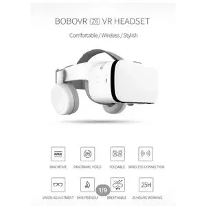 New BOBOVR Z6 VR Headset With Remote Control White 4.7"-6.2" Cell Phones