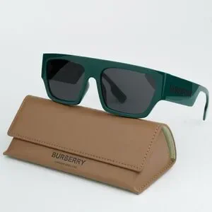 NEW Burberry BE4397U MICAH 407187 Green Dark Grey Unisex Sunglasses