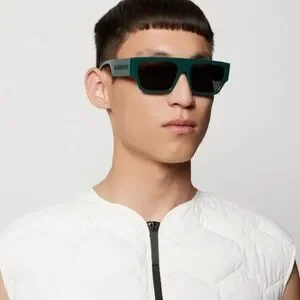 NEW Burberry BE4397U MICAH 407187 Green Dark Grey Unisex Sunglasses