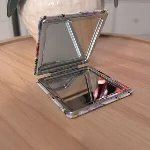 NEW Butterfly Patterned Compact Mirror