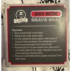 NEW Col. Conk Bay Rum Avocado Oul And Vitamin E Shave Soap