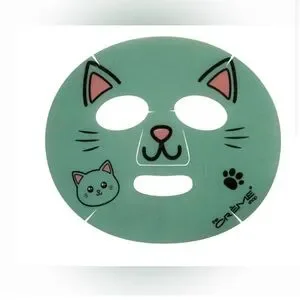 New Crème Be Clear Skin Animated Kitten Face Mask - Acne-Fighting Witch Hazel