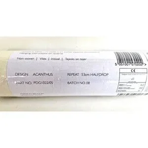 NEW Designers Guild Wallpaper Acanthus Ivory P457/02 ~ 11 Yards ~ SEALED