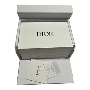 New Dior White Lacquered Vanity/Make-up Storage Box With Mirror