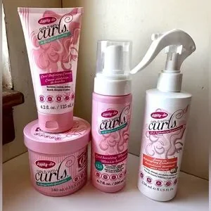 NEW Dippity-Do Girls With Curls Hair Care Set of Four