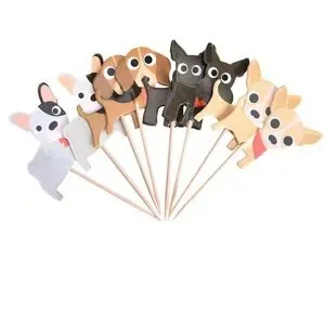 New Dog Cake Toppers Decorations Kids Party