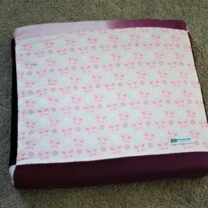 NEW Double-sided Pet Cushion Butterfly Ombre Magenta Cozy Fleece