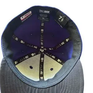 New Era 59FIFTY Los Angeles Dodgers Fitted Hat Blue 7 5/8 MLB On-Field Cap