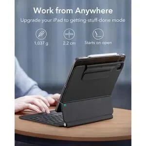 NEW ESR IPad Pro 12.9 Case With Keyboard Magnetic Stand (2022/2021/2020/2018)