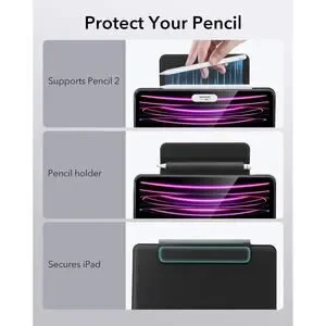 NEW ESR IPad Pro 12.9 Case With Keyboard Magnetic Stand (2022/2021/2020/2018)