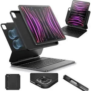 NEW ESR iPad Pro 12.9 Case with Keyboard Magnetic Stand (2022/2021/2020/2018)