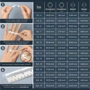 NEW - Fine Fashion Unisex Lightweight Aluminum 2 Count Rings (Silver / 16-19MM)