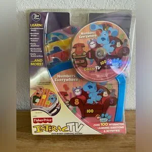 New Fisher Price Interact TV DVD Blues Clues Numbers Everywhere