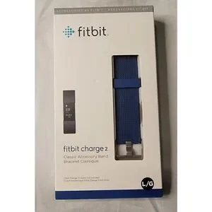 New Fitbit Classic Band For Charge 2 Fitness Activity Large Blue L/G