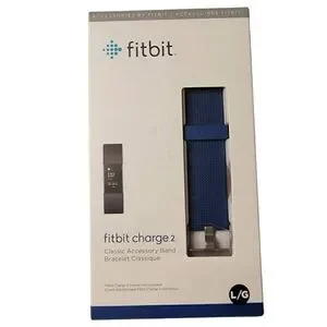 New Fitbit Classic Band for Charge 2 Fitness Activity Large Blue L/G